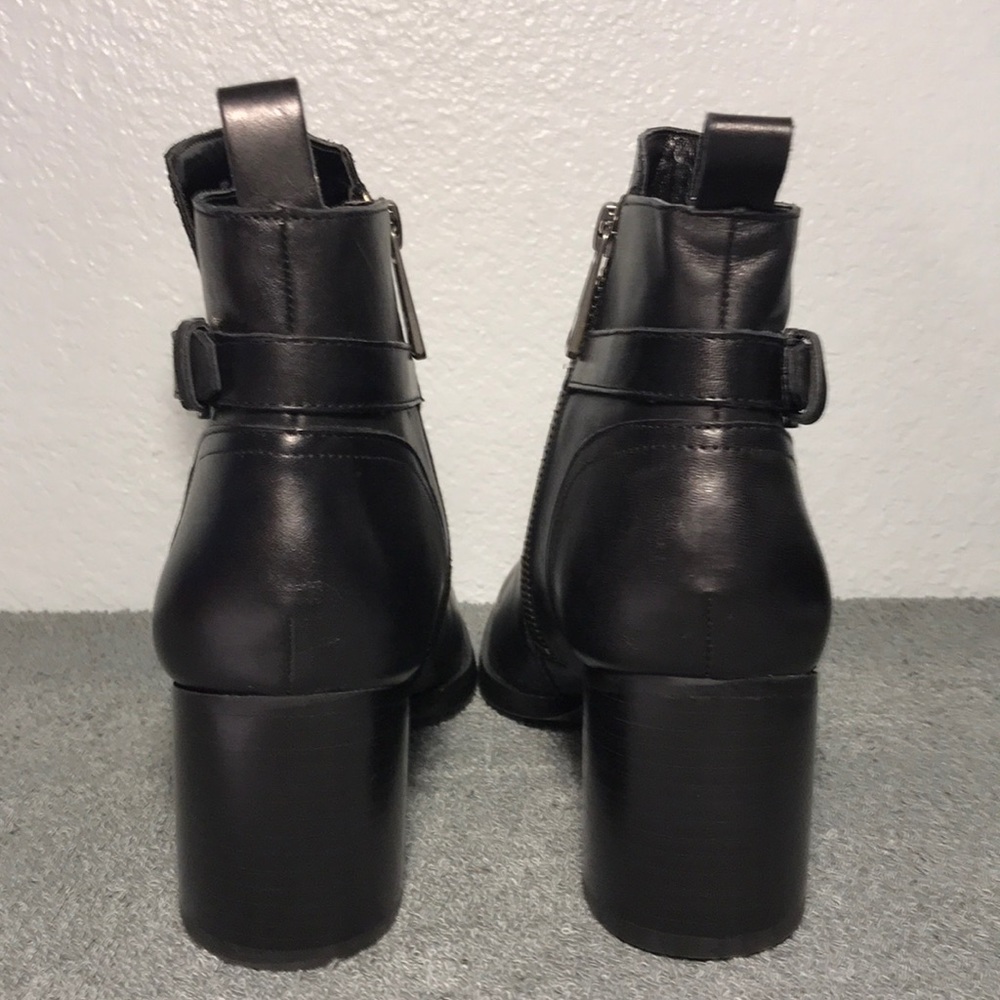 Ralph Lauren Genna Leather Ankle Booties 7B - Picture 7 of 8